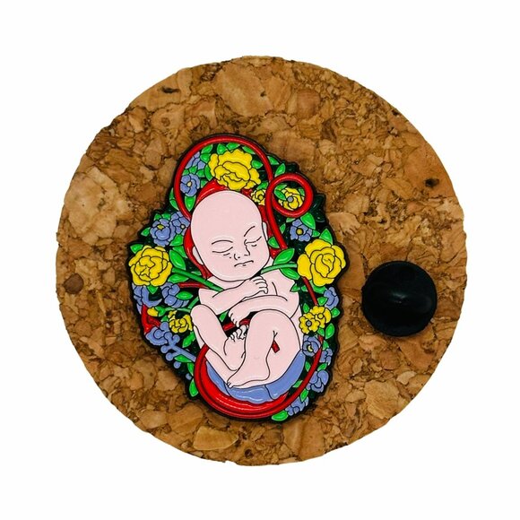 ✨Brooch Jewelry Fetus In The Uterus Pin Enamel Baby Anatomy✨ - Picture 2 of 5